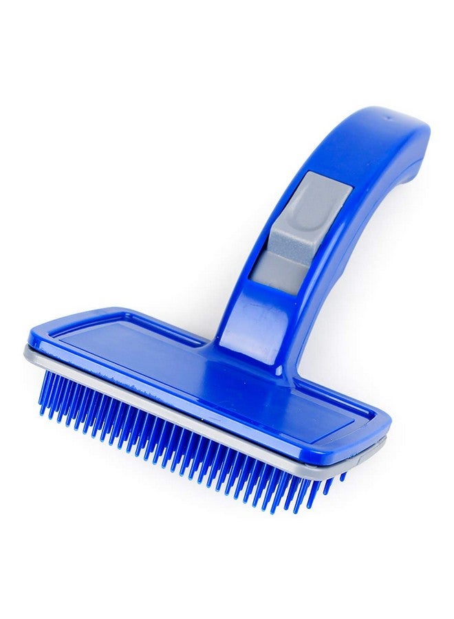 SRI Dog Plastic Slicker Brush With Press Key - Image 1