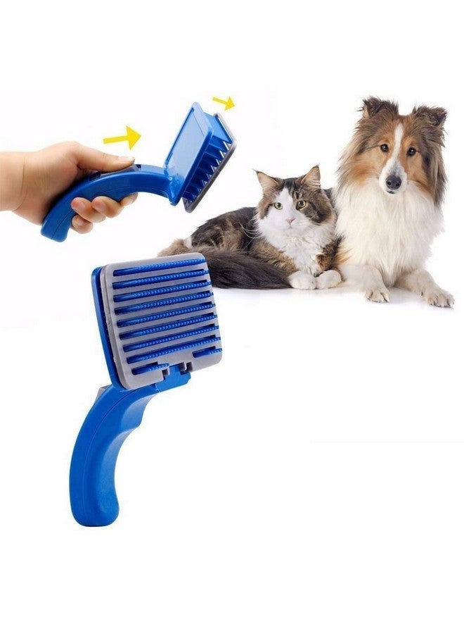 SRI Dog Plastic Slicker Brush With Press Key - Image 5