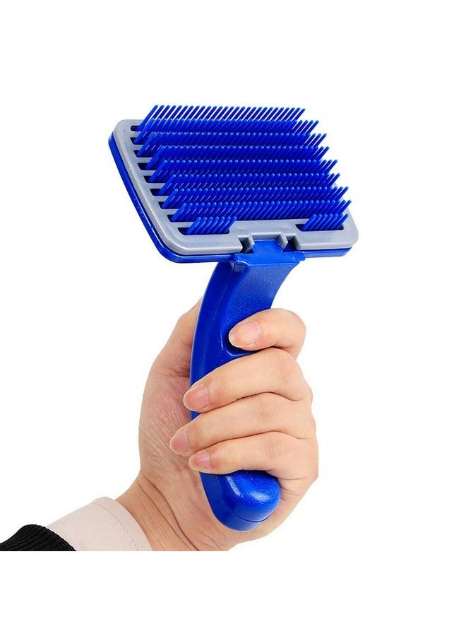 SRI Dog Plastic Slicker Brush With Press Key - Image 2