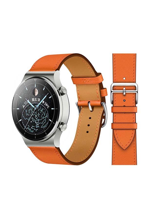NIBEMINENT Supreme Replacement Band For Huawei Watch GT2 Pro Orange Swift - Image 1