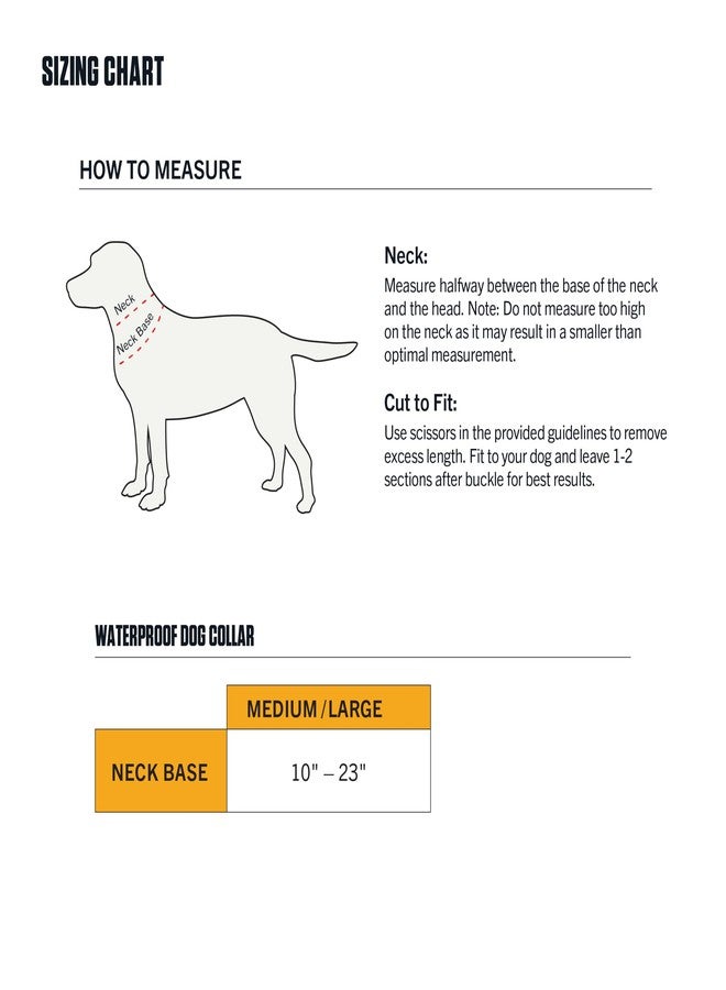 كارهارت طوق كارهاارت للكلاب قابل للتعديل بالكامل ومقاوم للماء، لون برتقالي غامق، مقاس واحد - Image 4