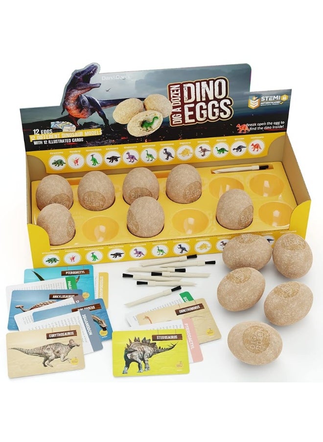 Easter Dig a Dozen Dino Egg Dig Kit for Kids - Dinosaur Toys Gift 3-12 Year Old - 12 Eggs & Surprise Dinosaurs - Science STEM Activities - Educational Boy Toy Party Gifts for Boys & Girls Ages - pzsku/Z7404AF5749E0035F098DZ/45/_/1729414978/1ba9cd9b-10ac-48d7-bcc9-dbf6aebe564e