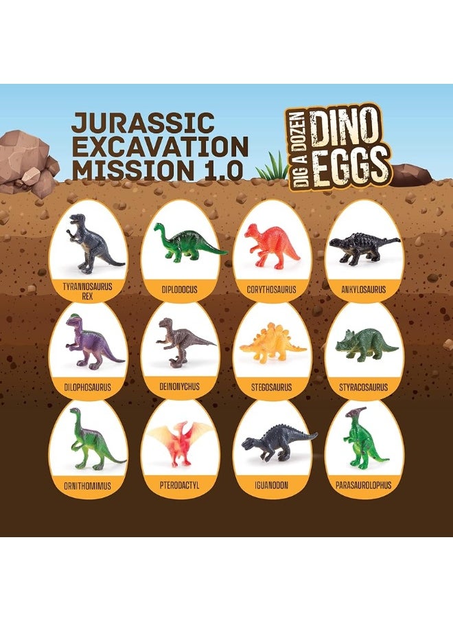 Easter Dig a Dozen Dino Egg Dig Kit for Kids - Dinosaur Toys Gift 3-12 Year Old - 12 Eggs & Surprise Dinosaurs - Science STEM Activities - Educational Boy Toy Party Gifts for Boys & Girls Ages - pzsku/Z7404AF5749E0035F098DZ/45/_/1729414980/d1918df8-6fa1-46d0-9d05-015b7a785615