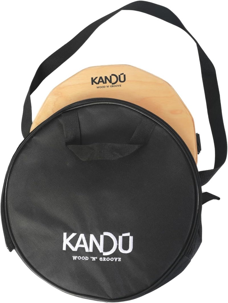 KANDU WOOD 'N' GROOVE KTÄK -The First Handcrafted, Hand Drum Percussion, Two-Sound Cajón Body Snare, Portable Cajon by Kandu with Carry Case (Black) - Image 5