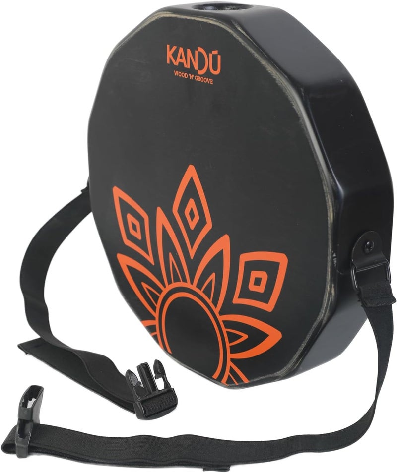 KANDU WOOD 'N' GROOVE KTÄK -The First Handcrafted, Hand Drum Percussion, Two-Sound Cajón Body Snare, Portable Cajon by Kandu with Carry Case (Black) - Image 2