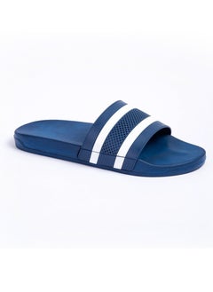 Onda Navy Flat Slide Slipper for Men  - Image 2