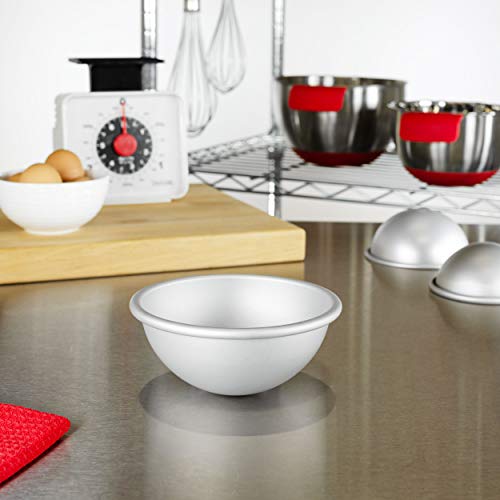 Fat Daddio's Cake Hemisphere Pan, 5 x 2.5 Inch, Silver - Image 3