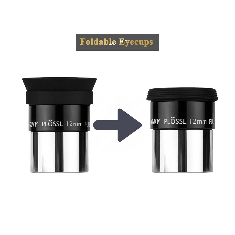 SVBONY SVBONY SV131 Plossl Eyepiece, Telescope Eyepiece 12mm 1.25 Inch with 48 Degree Wide Field of View, HD Fully Multi-Coated Eyepieces for Observing Planet Lunar Surface - Image 4