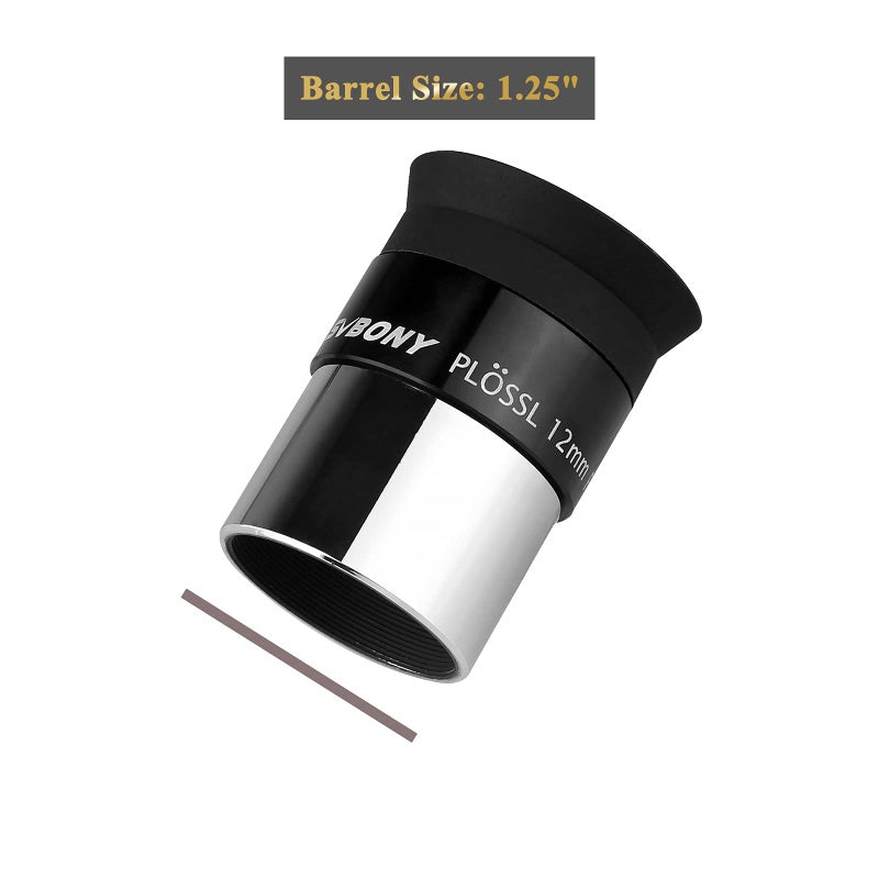 SVBONY SVBONY SV131 Plossl Eyepiece, Telescope Eyepiece 12mm 1.25 Inch with 48 Degree Wide Field of View, HD Fully Multi-Coated Eyepieces for Observing Planet Lunar Surface - Image 2