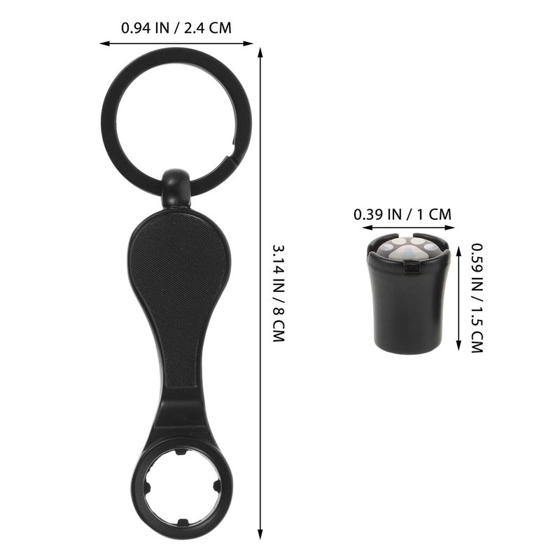 Zinc Alloy Tire Valve Caps Anti Theft Universal Fit Black Footprint Design - Image 3