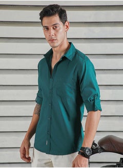 Classic Roll-Up Sleeves Casual Shirt - pzsku/Z7405488E91CED38579E7Z/45/_/1723036710/0ecd9761-4867-4599-80a4-0023f2cd9b9e