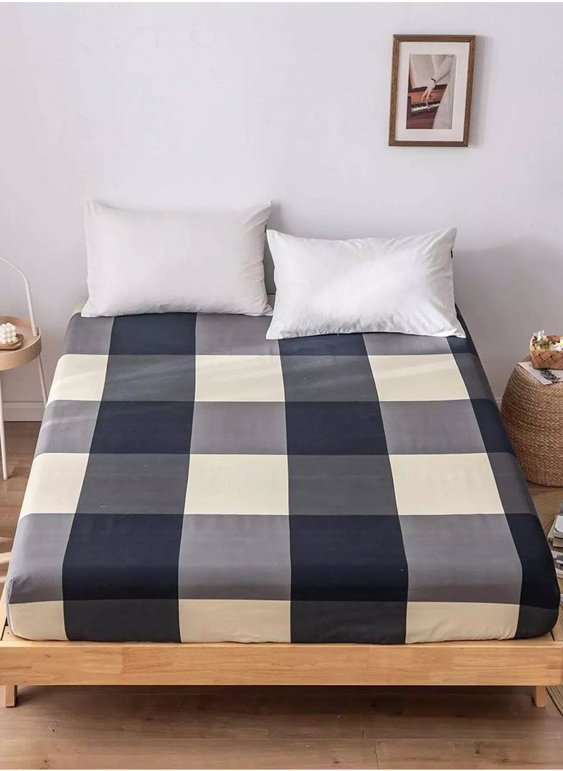 Generic Gingham Pattern Fitted Sheet  - Image 1