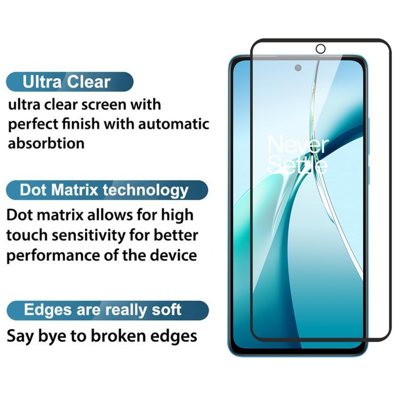 OpenTech ® Military-Grade Tempered Glass Screen Protector Compatible For Oneplus Nord CE 4 Lite With Edge To Edge Coverage And Easy Installation Kit - Image 4