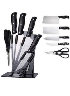 AGD 5-Piece Knives Set With Stand Silver/Black YG-605  - Image 1