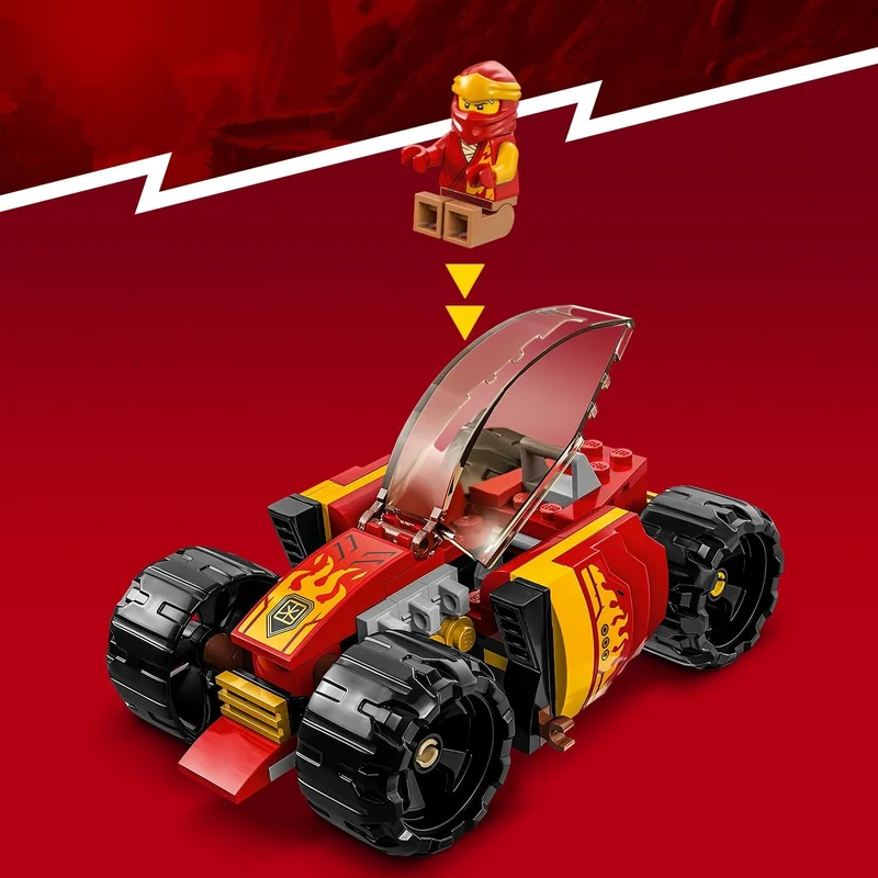 LEGO ® NINJAGO® Kai's Ninja Race Car Evo 71780 - Creative Toy Building Set with Car and Kai Minifigure for Kids Ages 6 and Up (94 Pieces)
