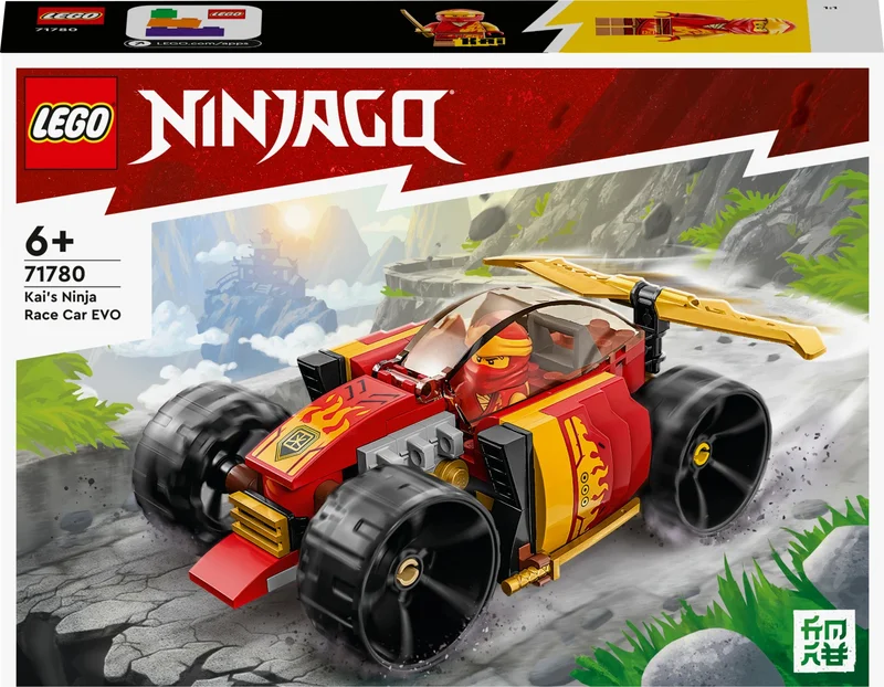 LEGO ® NINJAGO® Kai's Ninja Race Car Evo 71780 - Creative Toy Building Set with Car and Kai Minifigure for Kids Ages 6 and Up (94 Pieces)