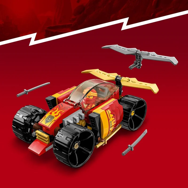 LEGO ® NINJAGO® Kai's Ninja Race Car Evo 71780 - Creative Toy Building Set with Car and Kai Minifigure for Kids Ages 6 and Up (94 Pieces)