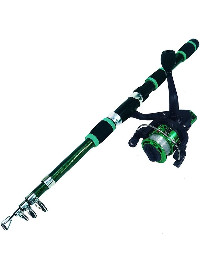 Bukela Fishing Gear Kit,1.8M Retractable Fishing Rod,5-Axes Fishing Reel,Fishing Lines,Complete Saltwater Freshwater Fishing Gear For Fisherman Fishing Enthusiast,Fishing Necessary Accessory - Image 4