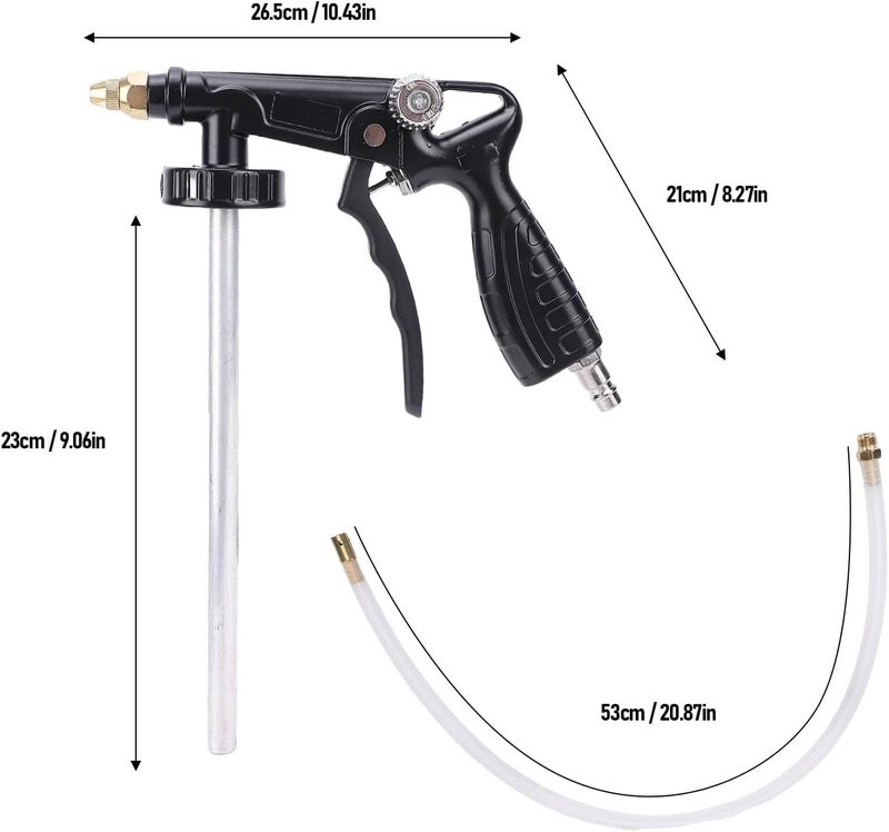 Undercoating Spray Car Water Cleaning Gun Engine Oil Cleaner Pneumatic Tool with Hose 70 PSI Rated Pressure 150 PSI Max - Image 2