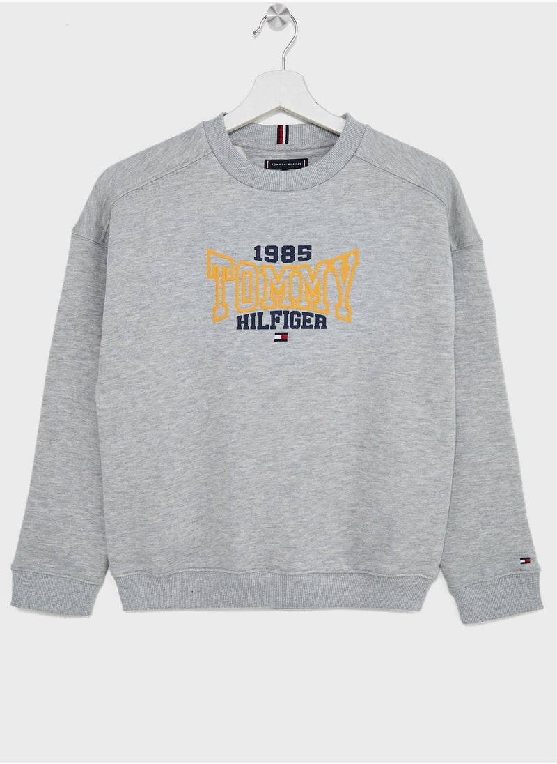 TOMMY HILFIGER - Kids Logo Sweatshirt - Image 1