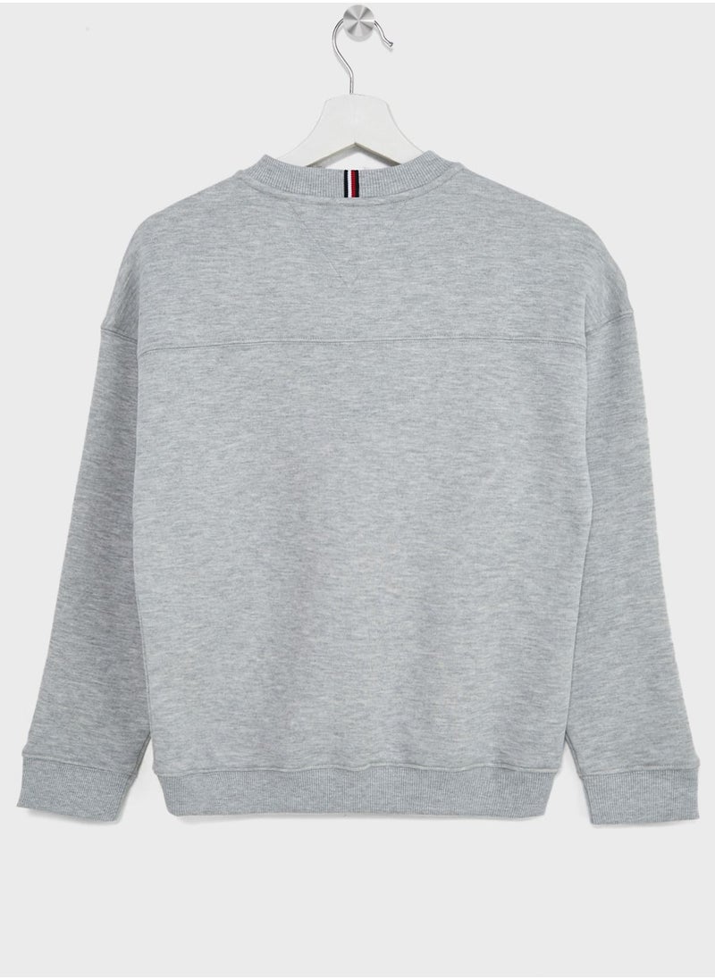 TOMMY HILFIGER - Kids Logo Sweatshirt - Image 1