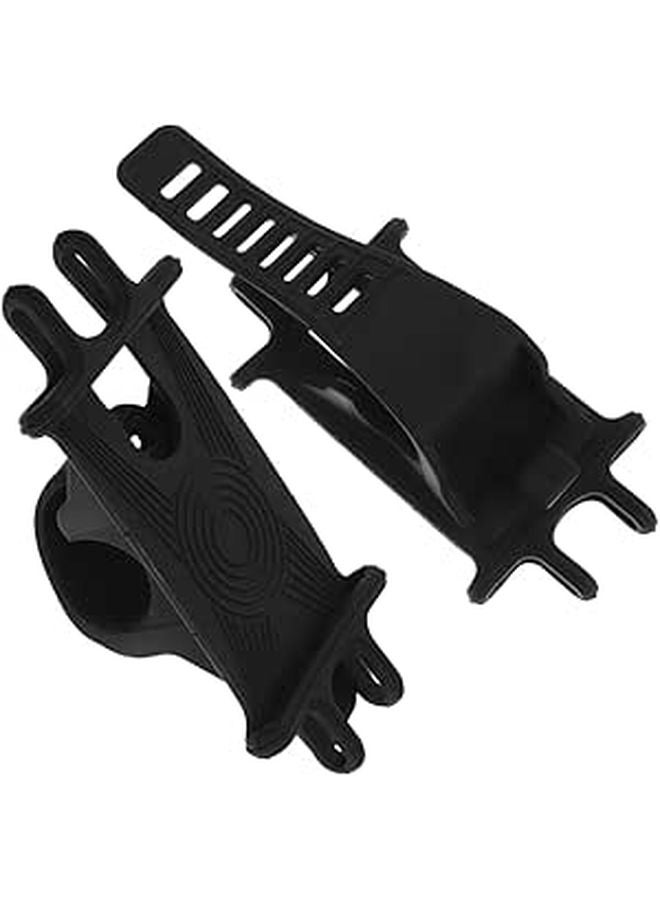 Universal Bike Phone Holder 2 Pack Flexible Band Mount for Cycling Outdoor Navigation - Image 1