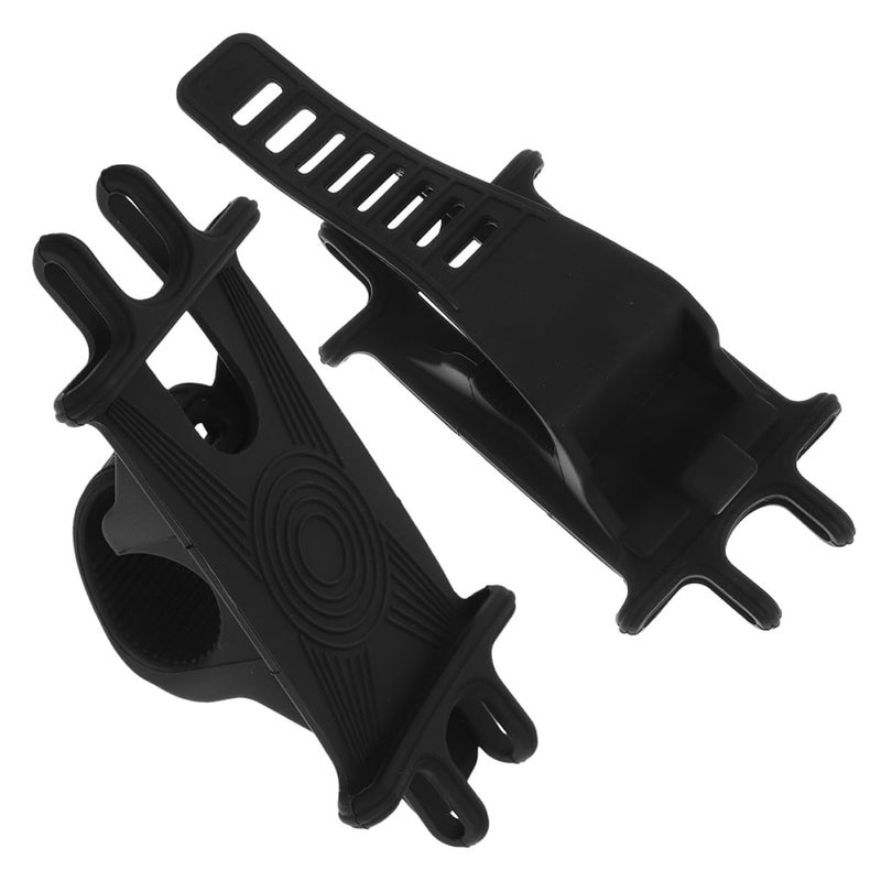 Universal Bike Phone Holder 2 Pack Flexible Band Mount for Cycling Outdoor Navigation - Image 2
