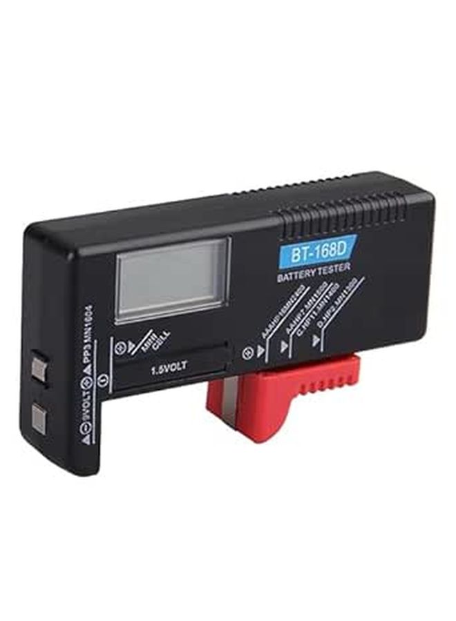Digital LCD Battery Tester For AA AAA C Cells Voltage Checker Portable Black Hard Plastic Analyzer - Image 1