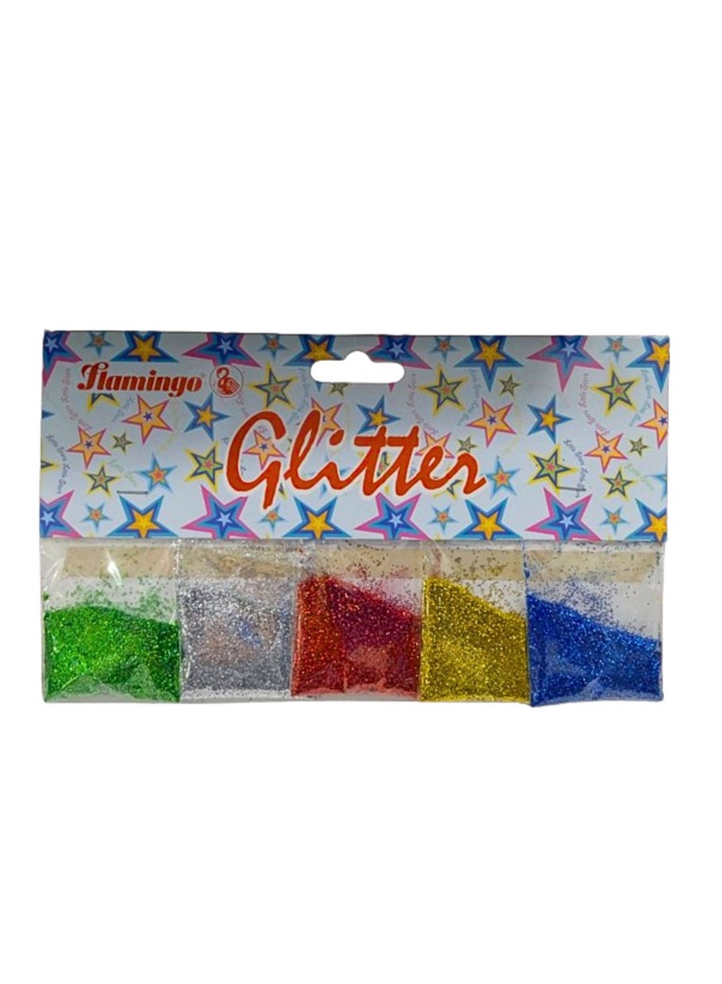 Flamingo عبوة لامعة من 5 ألوان متعددة - Image 1