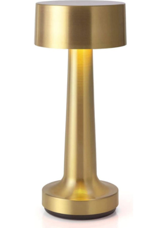 LED Table Lamp Metal Warm Lightning Gold 21x9x9cm - Image 1
