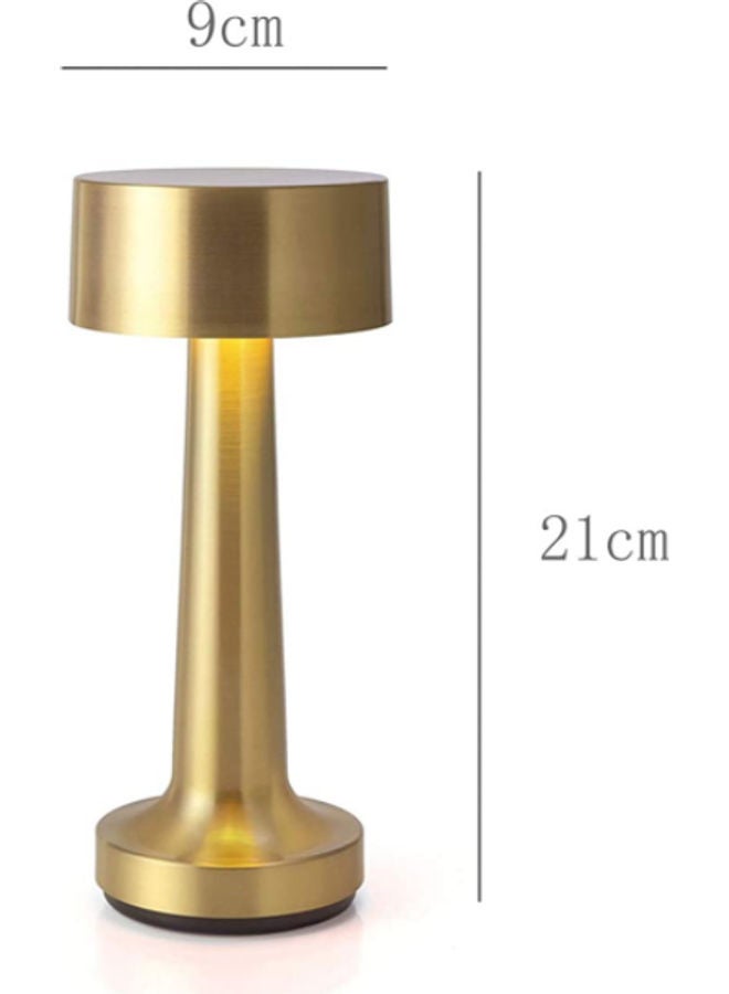 LED Table Lamp Metal Warm Lightning Gold 21x9x9cm - Image 2