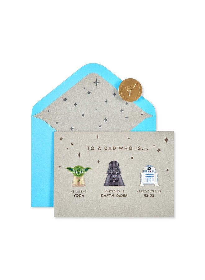 Papyrus Star Wars Fathers Day Card (Best Dad In The Galaxy) - Image 1