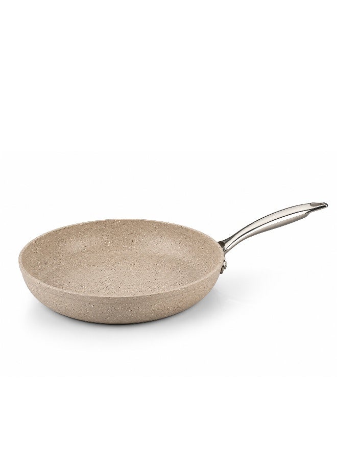 Korkmaz Granita 7 Pieces Non-Stick Cookware Set | Forged Aluminum Granite Coated Induction Base Cookware Pots and Pans Set | Beige - KA1272 - Image 2