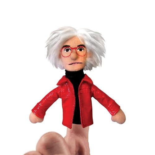 The Unemployed Philosophers Guild Andy Warhol Magnetic Personality - Plush Finger Puppet and Refrigerator Magnet, Approx 4" Tall - Image 5