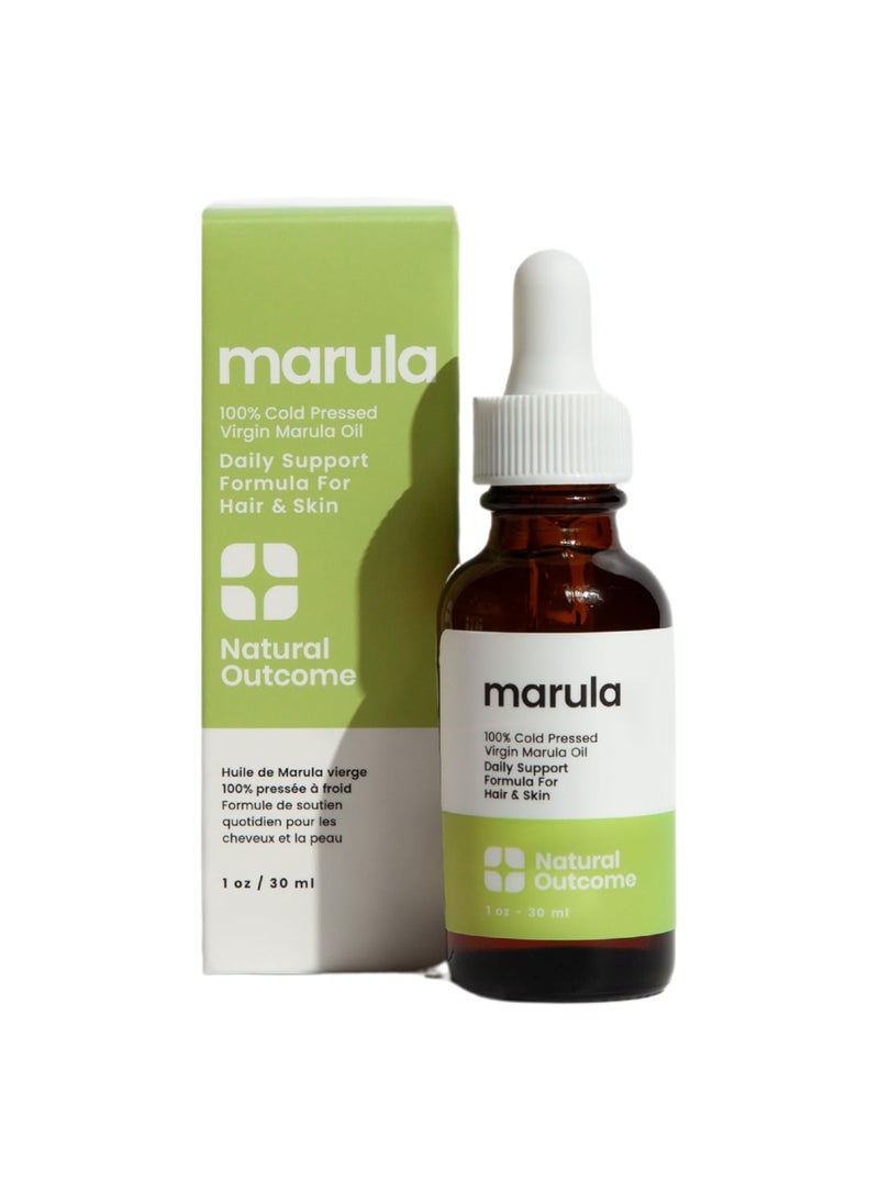 natural outcome - Marula Oil 100 Pure ColdPressed Moisturizer for Face Hair  Body  Lightweight AntiAging  Hydrating Facial Oil 1 oz - Image 1
