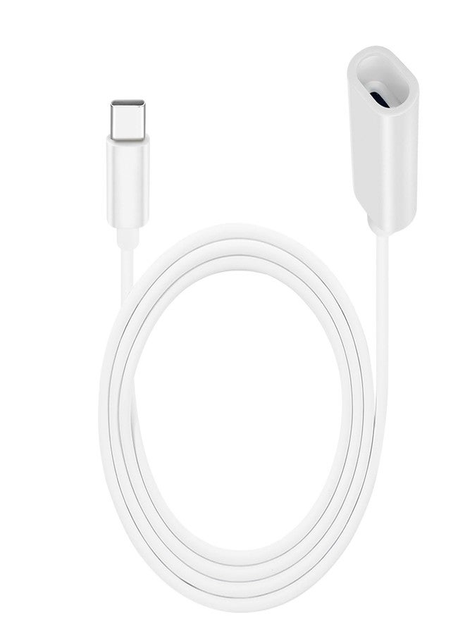 xsdtech 10ft Long Type C Extension Cable, USB C Male to Female Extender Cord Compatible with Ring Pan-Tilt Indoor Cam (2024 Release)， Mag-Safe Charger， iPhone16 /15 (White, 10FT) - Image 1