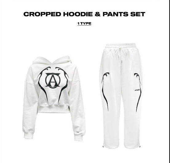 2025 ATEEZ WORLD TOUR WIND BREAKER JACKET CAP ZIPPED JACKET White suit terry cotton