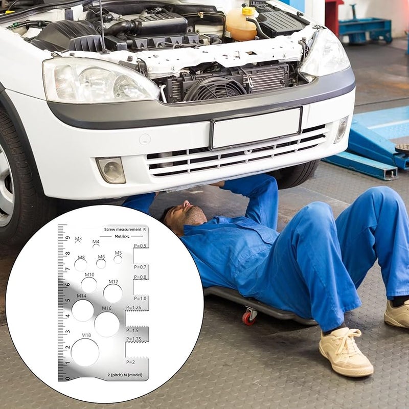 Steel Thread Gauge Tool M18 Screw Nut Thread Checker Industrial Precise Measuring Calipers - Image 3