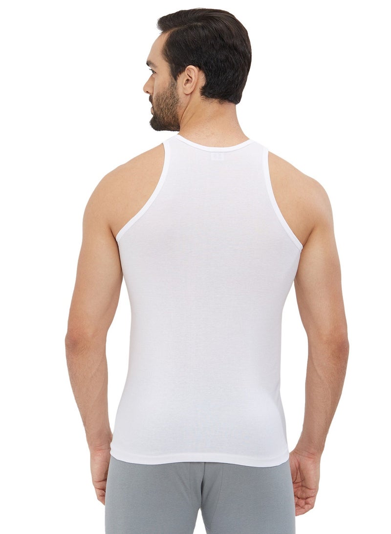 BYC MEN'S AEROCOOL VEST (PACK OF 3) - WHITE - Image 5