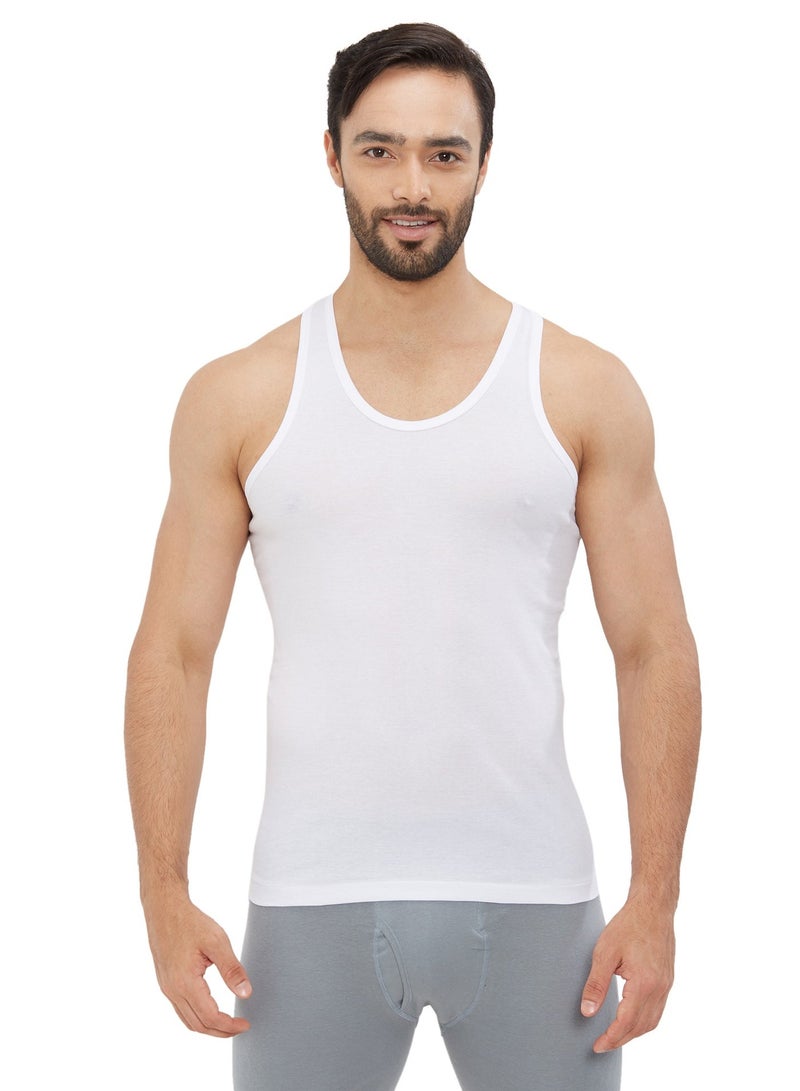 BYC MEN'S AEROCOOL VEST (PACK OF 3) - WHITE - Image 3
