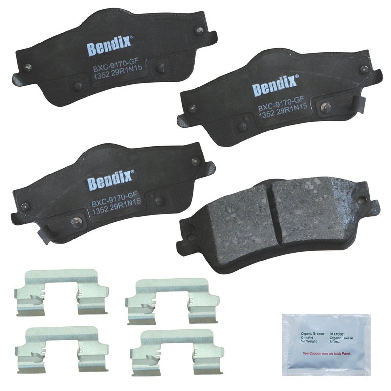 Bendix Priority1 CFC1352 Ceramic Rear Brake Pads for Chevrolet Caprice 2017-2011, SS 2014, SS 2017, Pontiac G8 2009-2008 - Image 3