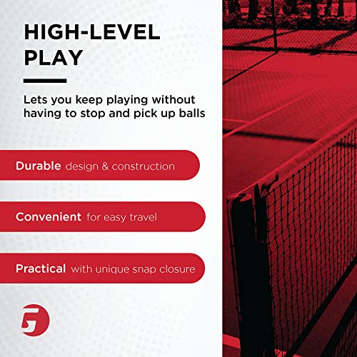 GAMMA Sports Tennis Ball Hopper Hi-Rise 75, Durable, Convenient, Heavy Duty Construction for Easy Pickup, Carrying and Storage, Holds 75 Tennis Balls Silver - Image 3