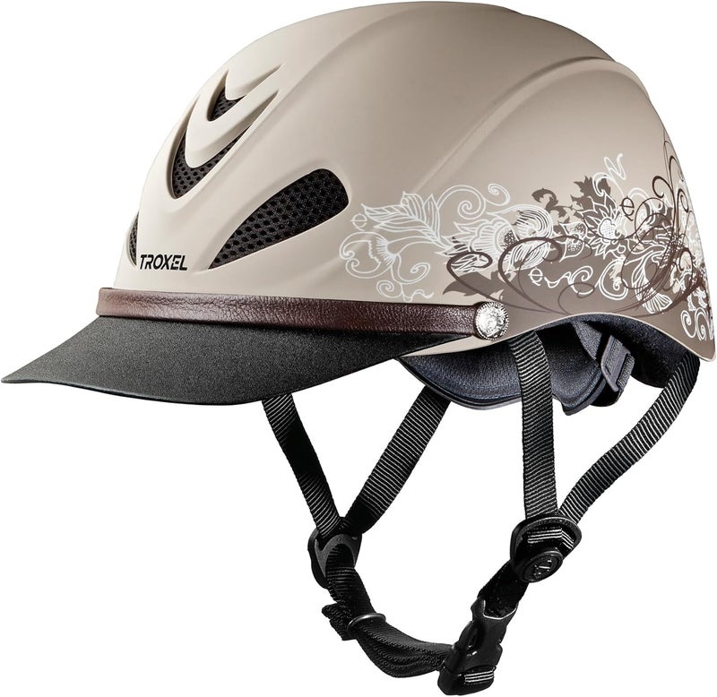 Troxel Dakota Trail Grizzly Brown Horse Riding Helmet - Image 1