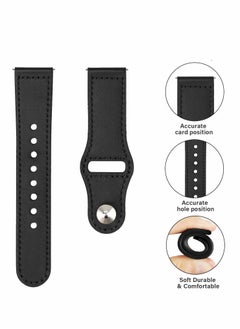 Y&D Leather Band for Galaxy Watch 4/5, 20mm Reverse Buckle ​Strap Samsung 5  - Image 3