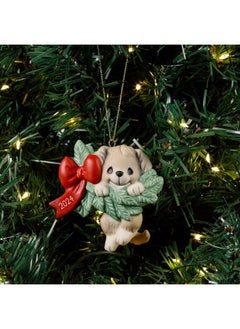 Precious Moments Precious Moments 2024 Dated Dog Ornament | Hanging Out for The Holidays Dated 2024 Dog Bisque Porcelain Ornament | Christmas Decor & Gifts  - Image 2