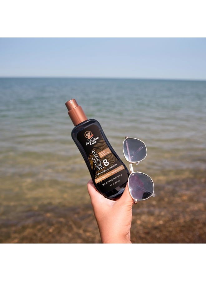 Australian Gold Spray Gel Sunscreen with Instant Bronzer SPF 8, 8 Ounce - Image 5