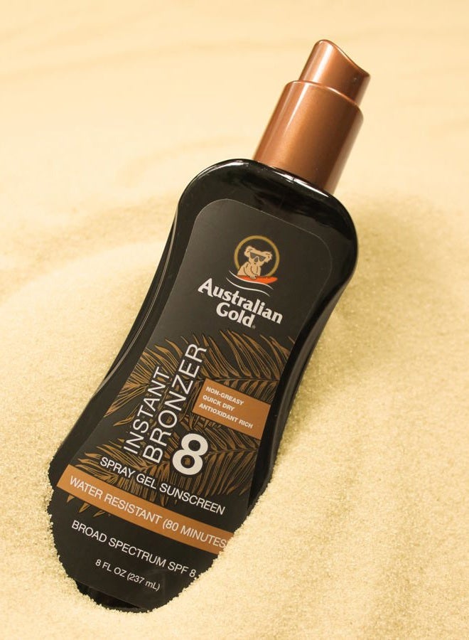 Australian Gold Spray Gel Sunscreen with Instant Bronzer SPF 8, 8 Ounce - Image 3