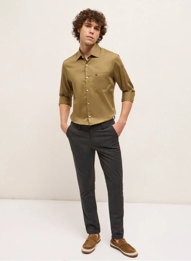 THE BEAR HOUSE Men's Shirt for Casual and Formal Wear | Classic Button-Down Style for Office, Daily Use, Travel, Events & All-Season Outfits | Versatile & Stylish Wardrobe Essential for Every Occasion