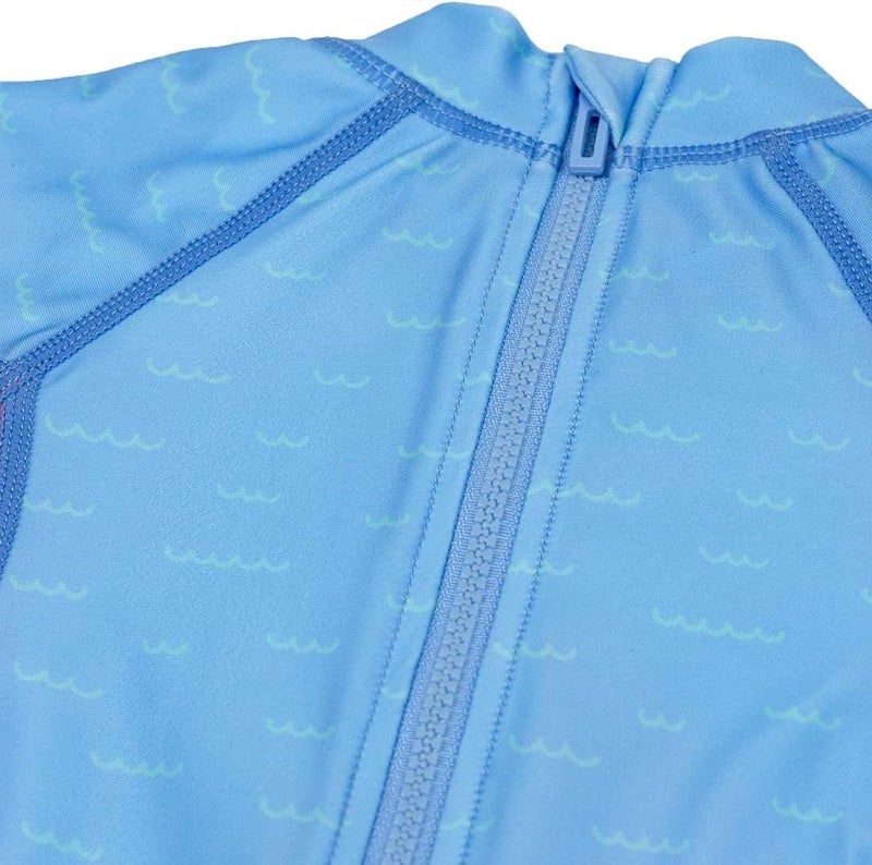 Zoocchini Unisex Baby One Piece Surf Suit - Sophie The Shark - Image 2