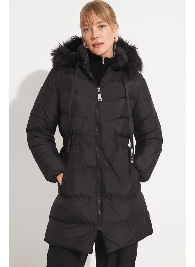 JUNE June Women Coat Black
